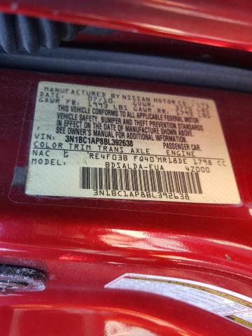 Photo 9 VIN: 3N1BC1AP8BL392638 - NISSAN VERSA S 