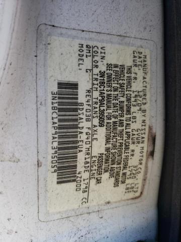 Photo 11 VIN: 3N1BC1AP9AL395059 - NISSAN VERSA S 