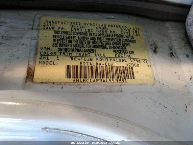 Photo 8 VIN: 3N1BC1AP9AL449251 - NISSAN VERSA 