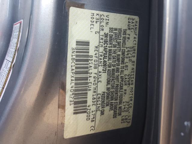 Photo 9 VIN: 3N1BC1APXAL409731 - NISSAN VERSA S 