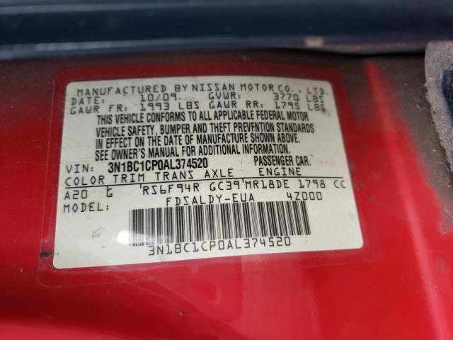 Photo 9 VIN: 3N1BC1CP0AL374520 - NISSAN VERSA S 