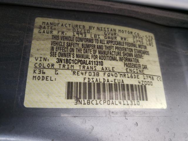 Photo 9 VIN: 3N1BC1CP0AL411310 - NISSAN VERSA S 