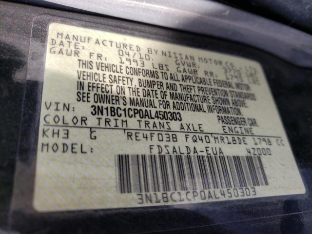 Photo 9 VIN: 3N1BC1CP0AL450303 - NISSAN VERSA S 