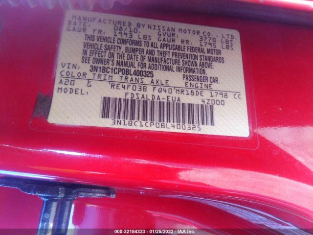 Photo 8 VIN: 3N1BC1CP0BL400325 - NISSAN VERSA 