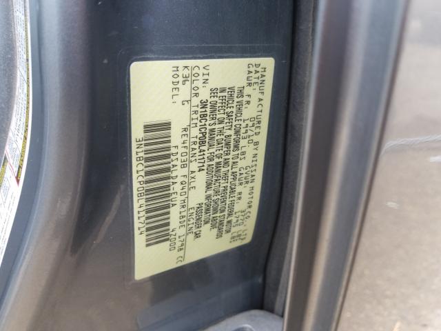 Photo 9 VIN: 3N1BC1CP0BL411714 - NISSAN VERSA S 