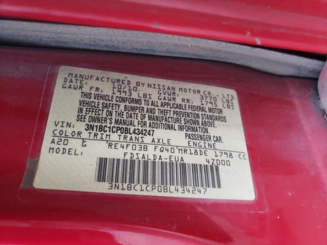 Photo 9 VIN: 3N1BC1CP0BL434247 - NISSAN VERSA S 