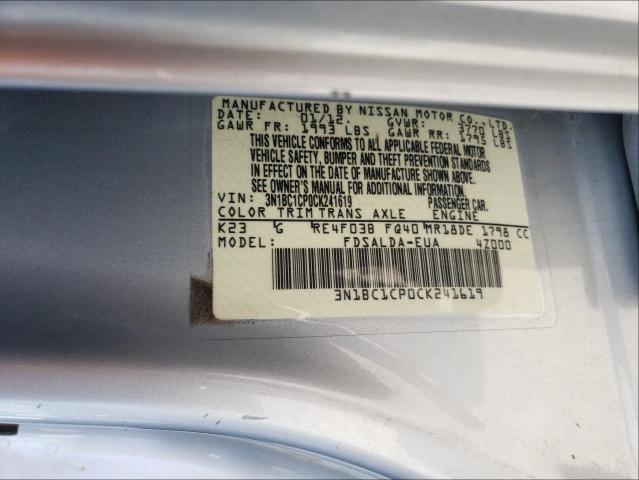 Photo 9 VIN: 3N1BC1CP0CK241619 - NISSAN VERSA S 