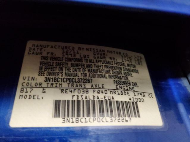 Photo 11 VIN: 3N1BC1CP0CL372267 - NISSAN VERSA S 