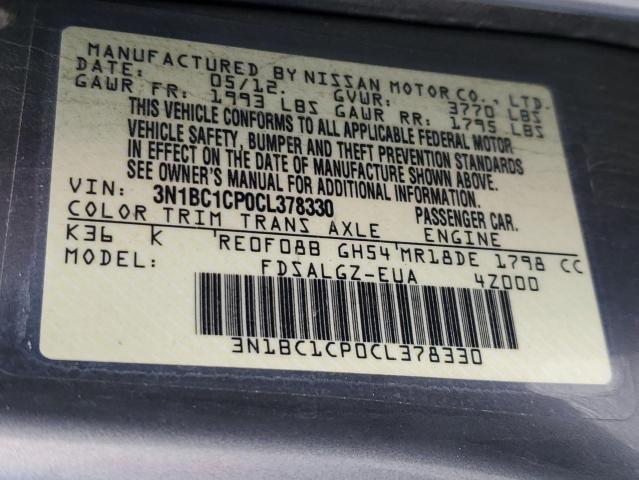 Photo 11 VIN: 3N1BC1CP0CL378330 - NISSAN VERSA S 