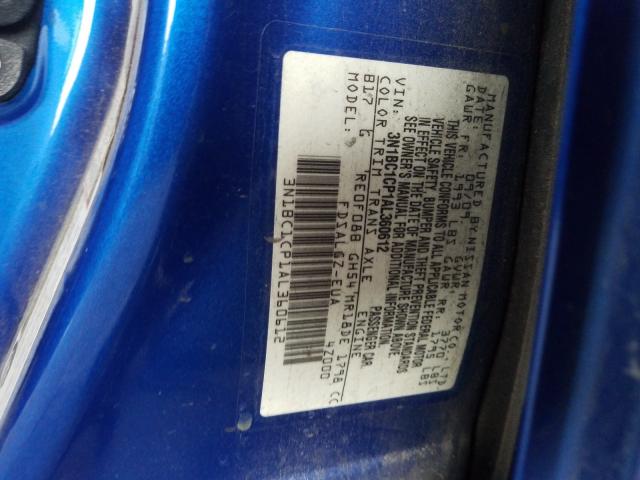 Photo 9 VIN: 3N1BC1CP1AL360612 - NISSAN VERSA S 