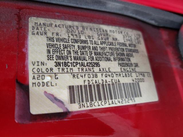 Photo 9 VIN: 3N1BC1CP1AL425295 - NISSAN VERSA S 