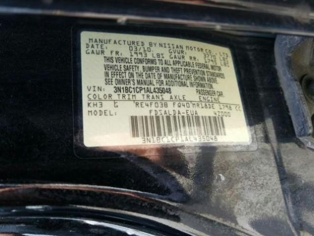 Photo 9 VIN: 3N1BC1CP1AL435048 - NISSAN VERSA S 