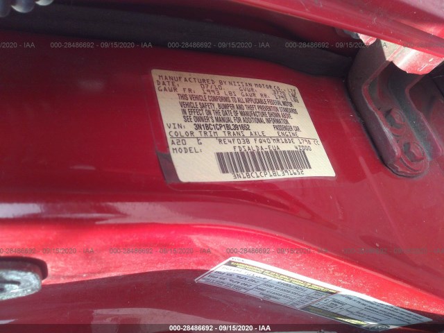 Photo 8 VIN: 3N1BC1CP1BL391652 - NISSAN VERSA 