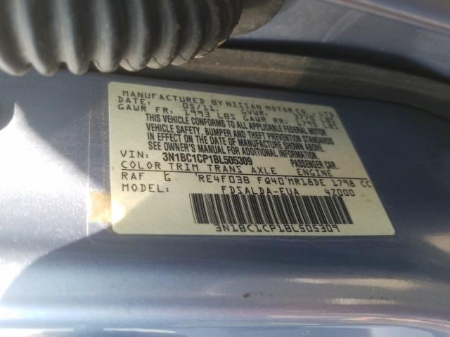 Photo 9 VIN: 3N1BC1CP1BL505309 - NISSAN VERSA S 