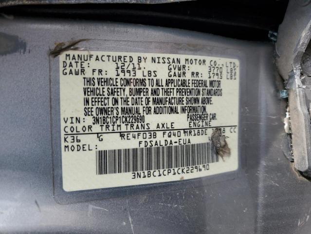 Photo 11 VIN: 3N1BC1CP1CK229690 - NISSAN VERSA S 