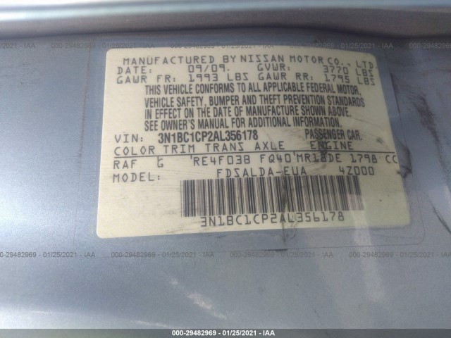 Photo 8 VIN: 3N1BC1CP2AL356178 - NISSAN VERSA 