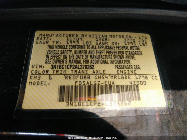 Photo 8 VIN: 3N1BC1CP2AL378262 - NISSAN VERSA 