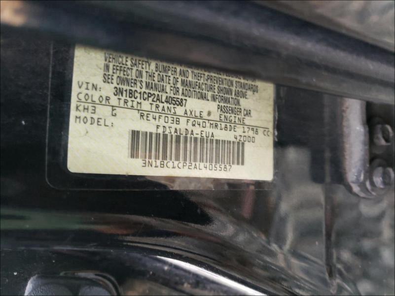 Photo 9 VIN: 3N1BC1CP2AL405587 - NISSAN VERSA S 