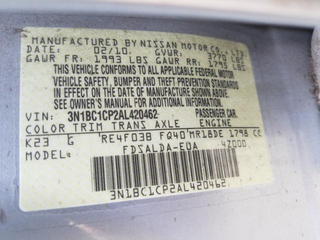 Photo 9 VIN: 3N1BC1CP2AL420462 - NISSAN VERSA S 