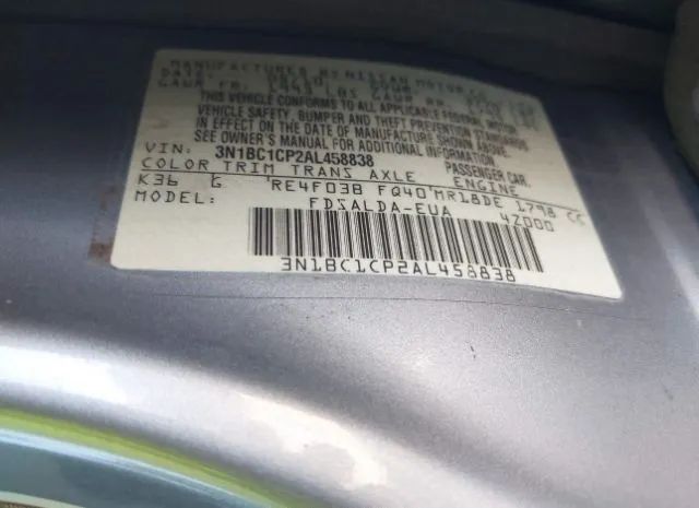 Photo 8 VIN: 3N1BC1CP2AL458838 - NISSAN VERSA 