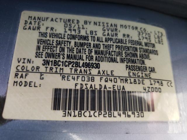 Photo 9 VIN: 3N1BC1CP2BL496930 - NISSAN VERSA S 