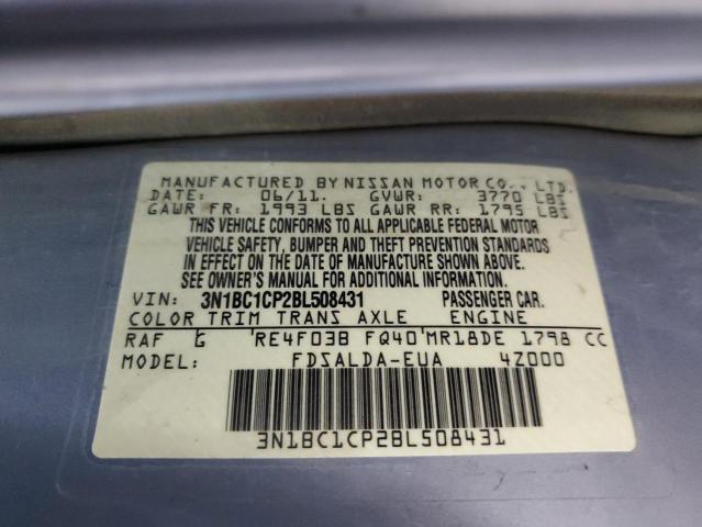 Photo 11 VIN: 3N1BC1CP2BL508431 - NISSAN VERSA 