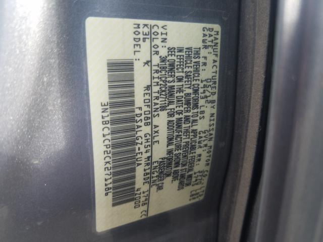 Photo 9 VIN: 3N1BC1CP2CK271186 - NISSAN VERSA S 