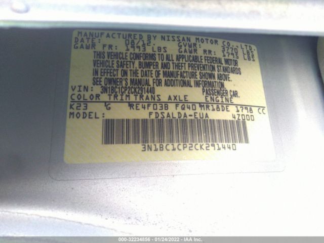 Photo 8 VIN: 3N1BC1CP2CK291440 - NISSAN VERSA 