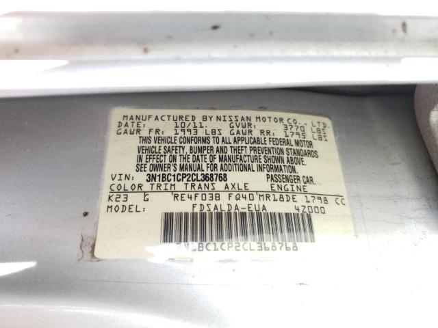 Photo 9 VIN: 3N1BC1CP2CL368768 - NISSAN VERSA S 