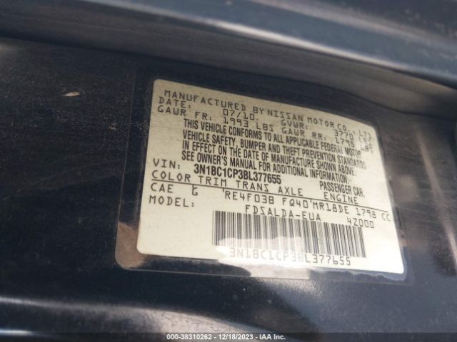 Photo 8 VIN: 3N1BC1CP3BL377655 - NISSAN VERSA 