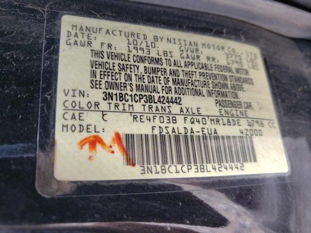 Photo 9 VIN: 3N1BC1CP3BL424442 - NISSAN VERSA S 