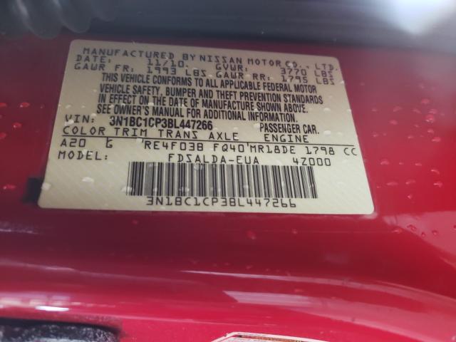 Photo 9 VIN: 3N1BC1CP3BL447266 - NISSAN VERSA S 