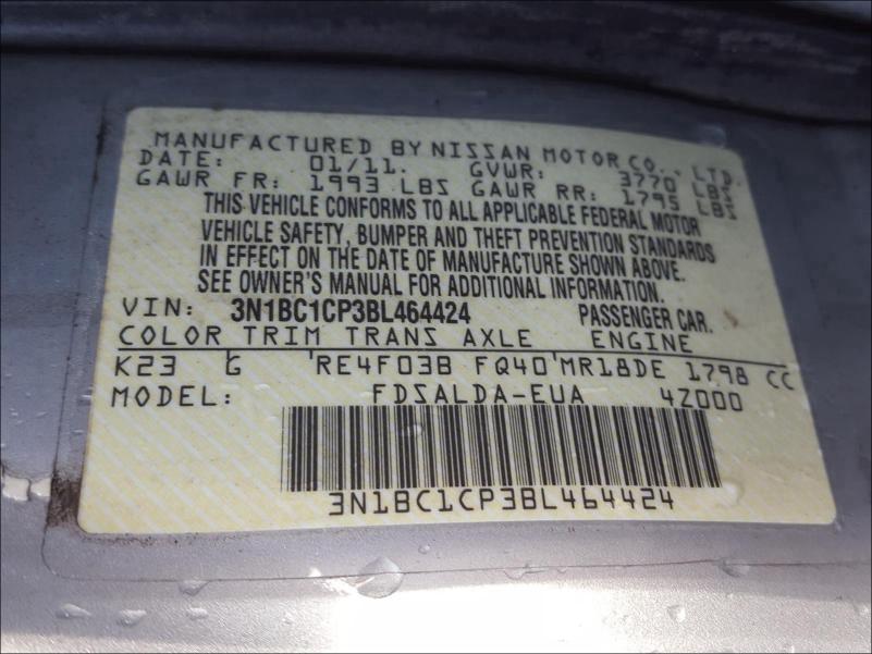 Photo 9 VIN: 3N1BC1CP3BL464424 - NISSAN VERSA S 