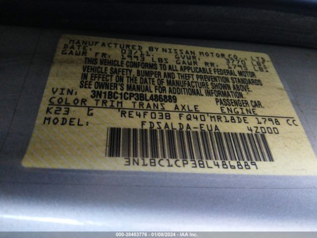 Photo 8 VIN: 3N1BC1CP3BL486889 - NISSAN VERSA 