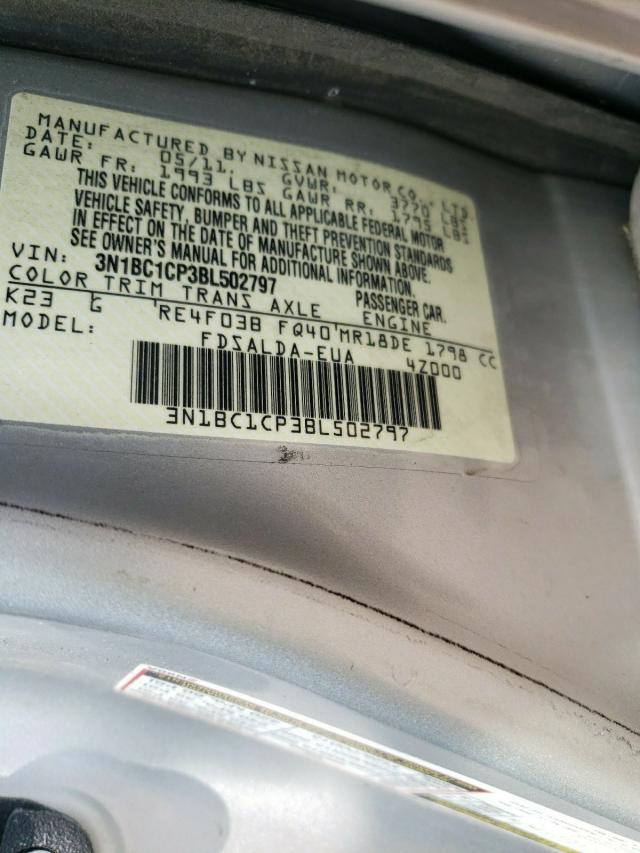 Photo 9 VIN: 3N1BC1CP3BL502797 - NISSAN VERSA S 