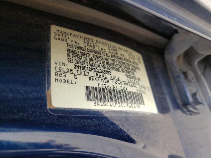 Photo 9 VIN: 3N1BC1CP3CL368892 - NISSAN VERSA S 