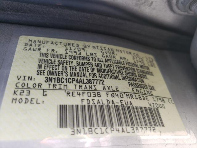 Photo 9 VIN: 3N1BC1CP4AL387772 - NISSAN VERSA S 