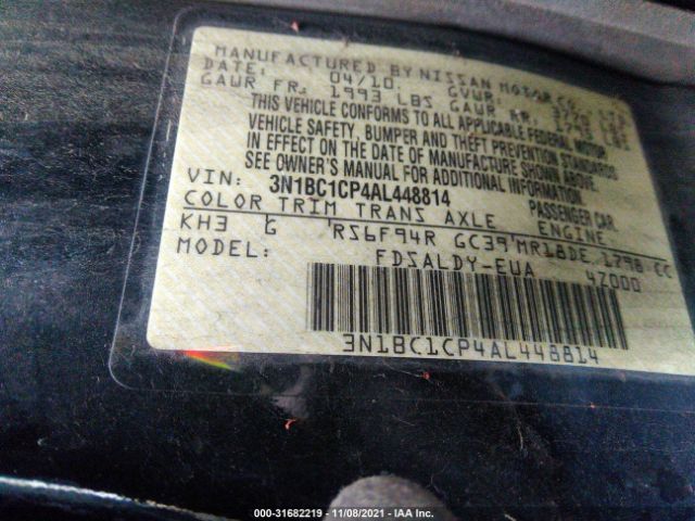 Photo 8 VIN: 3N1BC1CP4AL448814 - NISSAN VERSA 