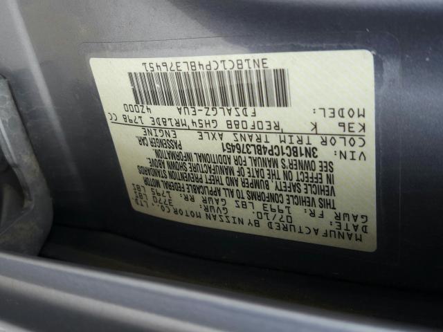 Photo 9 VIN: 3N1BC1CP4BL376451 - NISSAN VERSA S 