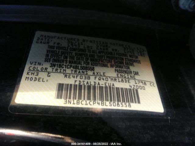 Photo 8 VIN: 3N1BC1CP4BL508558 - NISSAN VERSA 