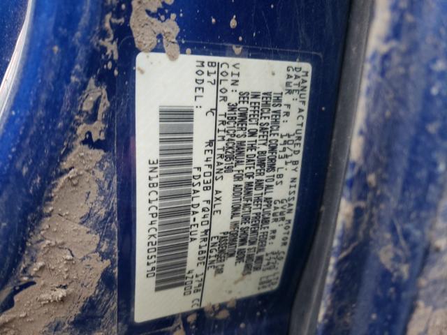 Photo 9 VIN: 3N1BC1CP4CK205190 - NISSAN VERSA S 