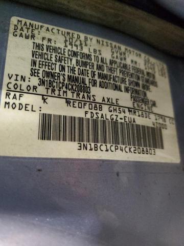 Photo 11 VIN: 3N1BC1CP4CK208803 - NISSAN VERSA 