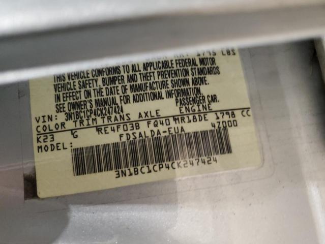 Photo 11 VIN: 3N1BC1CP4CK247424 - NISSAN VERSA 