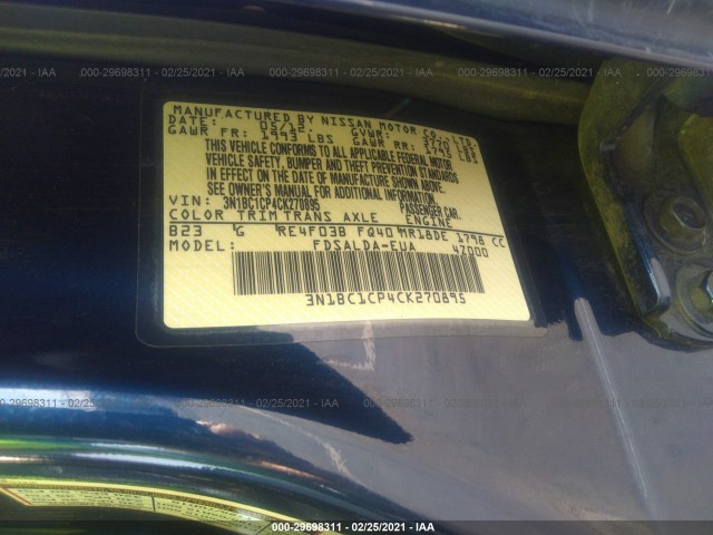 Photo 8 VIN: 3N1BC1CP4CK270895 - NISSAN VERSA 