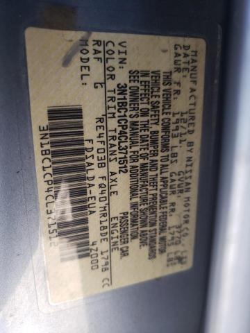 Photo 12 VIN: 3N1BC1CP4CL371512 - NISSAN VERSA 