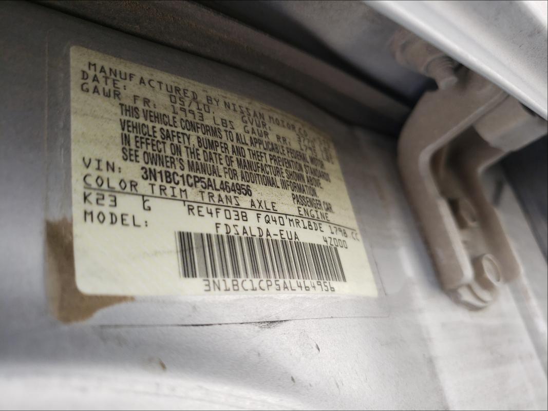 Photo 9 VIN: 3N1BC1CP5AL464956 - NISSAN VERSA S 