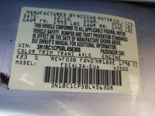 Photo 9 VIN: 3N1BC1CP5BL456308 - NISSAN VERSA S 