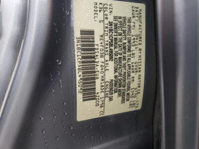 Photo 9 VIN: 3N1BC1CP5BL495092 - NISSAN VERSA S 