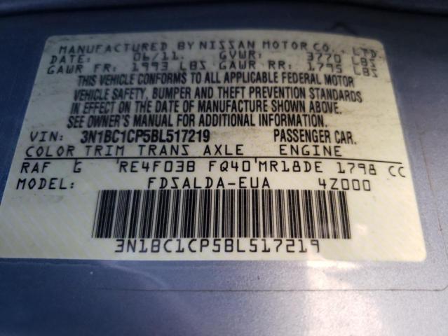 Photo 12 VIN: 3N1BC1CP5BL517219 - NISSAN VERSA S 