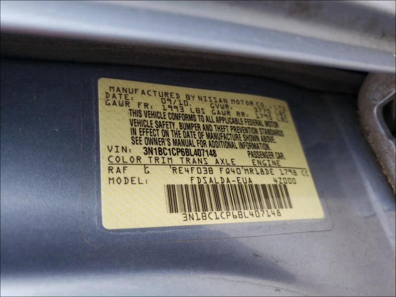 Photo 9 VIN: 3N1BC1CP6BL407148 - NISSAN VERSA S 